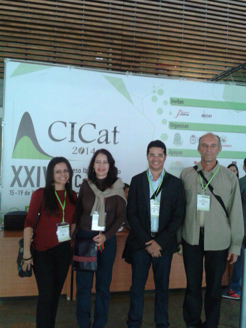 Professores e doutorandos do PEP participam do “XXIV congresso Ibero-americano de Catálisis, CICat 2014″ na cidade de Medellin/Colômbia”
