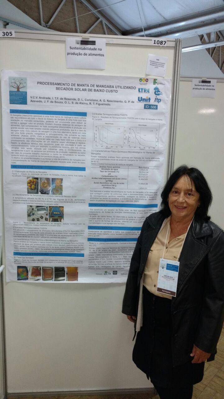 Professora do PEP participou em Gramado (RS), do XXV Congresso brasileiro de Ciência e Tecnologia de Alimentos, CBCTA e  X  CIGR Section VI  International Technical Symposium