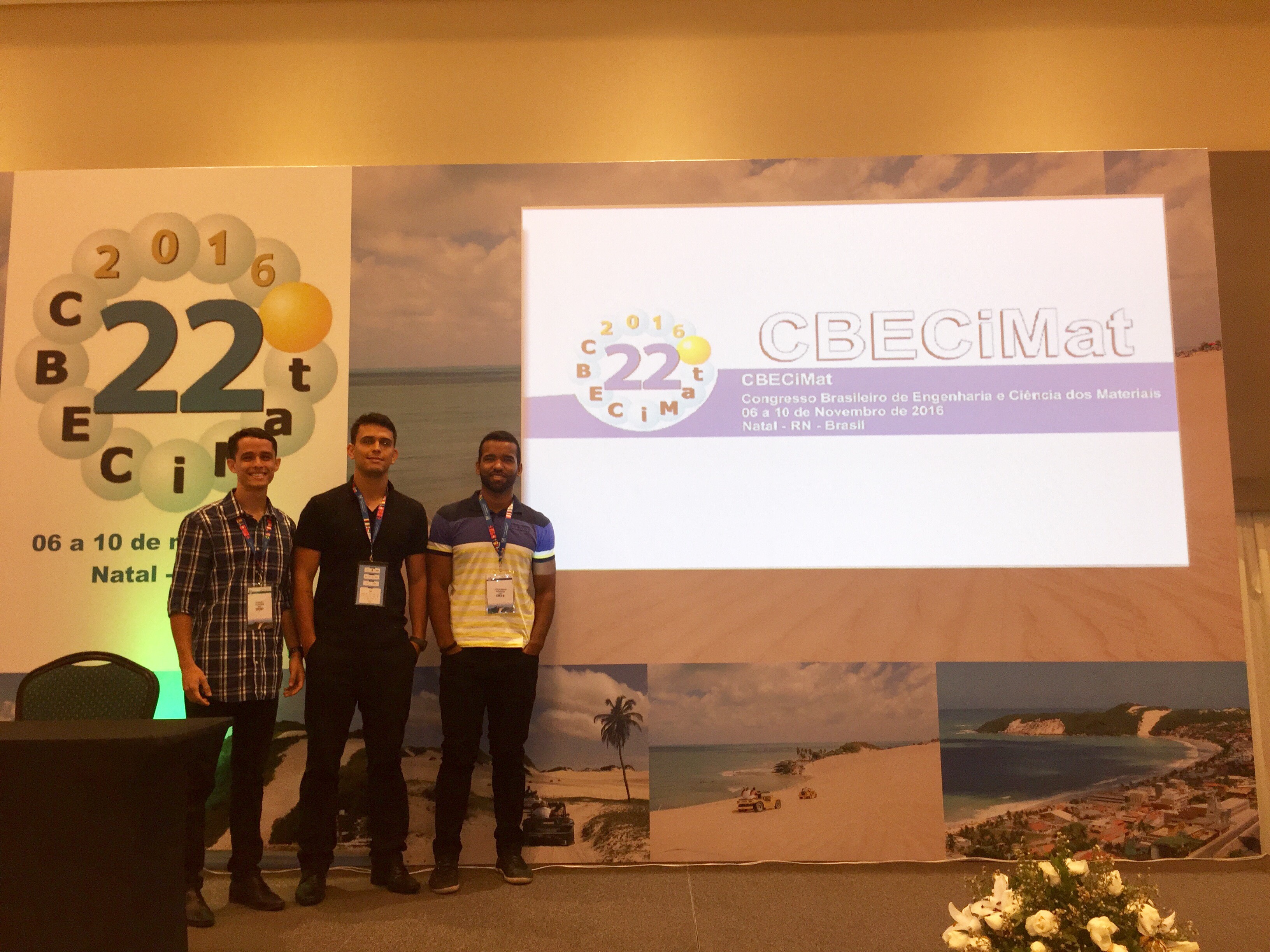 Alunos dos PEP participam do 22º Congresso Brasileiro de Engenharia e Ciência dos Materiais – CBECiMat