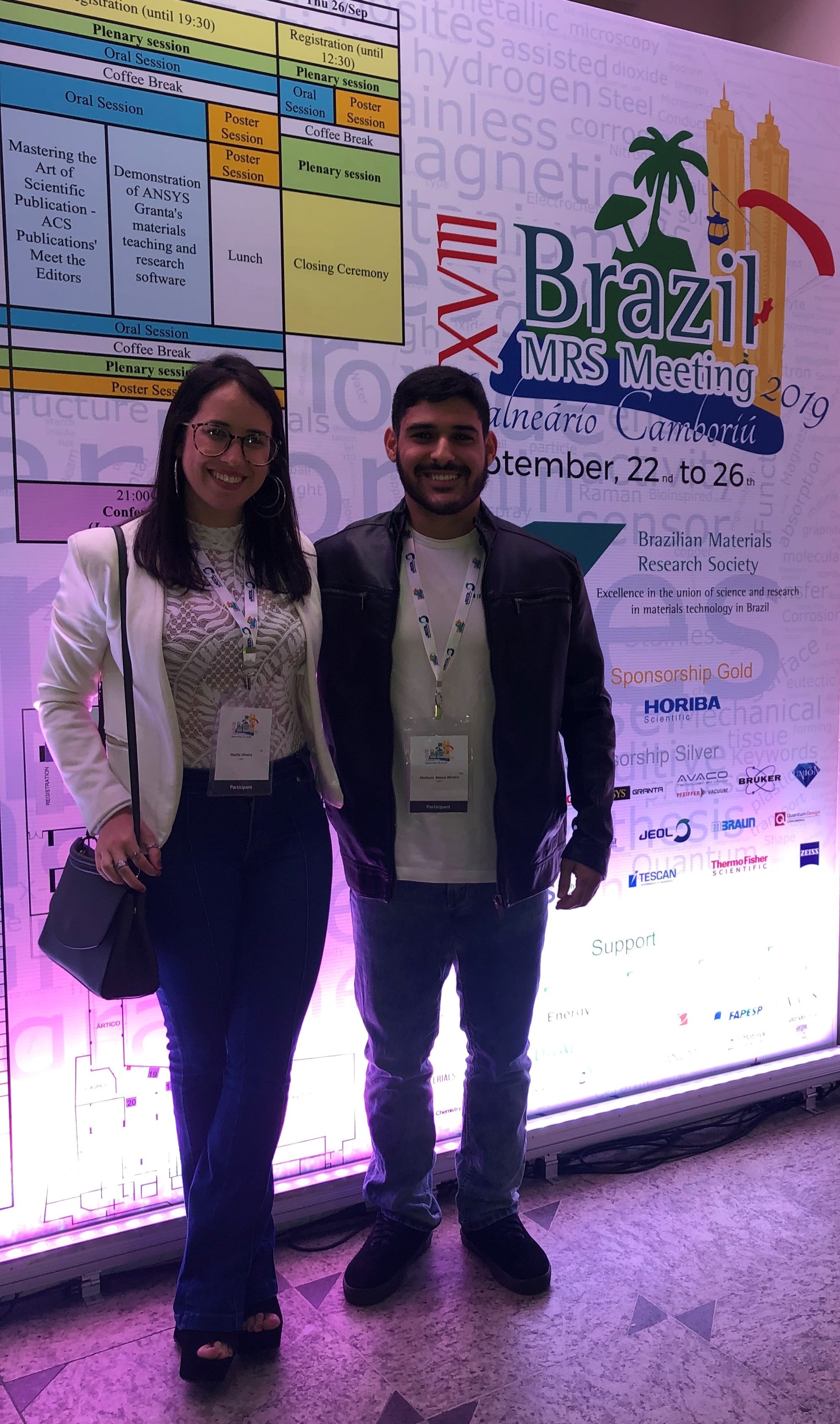 Discentes do PEP participam do XVIII Brazil MRS Meeting