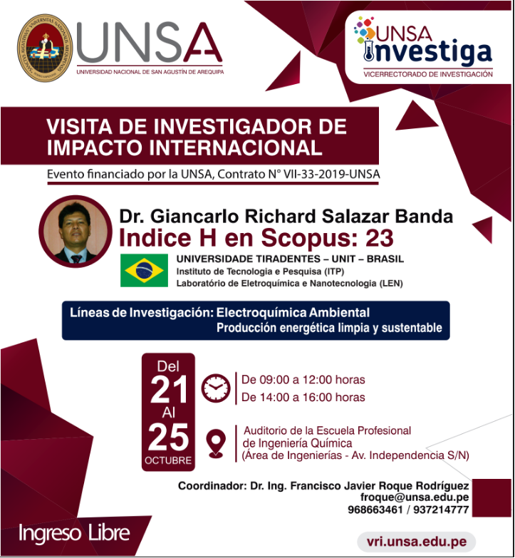 Docente do PEP ministrará diversas palestras na cidade de Arequipa, Peru