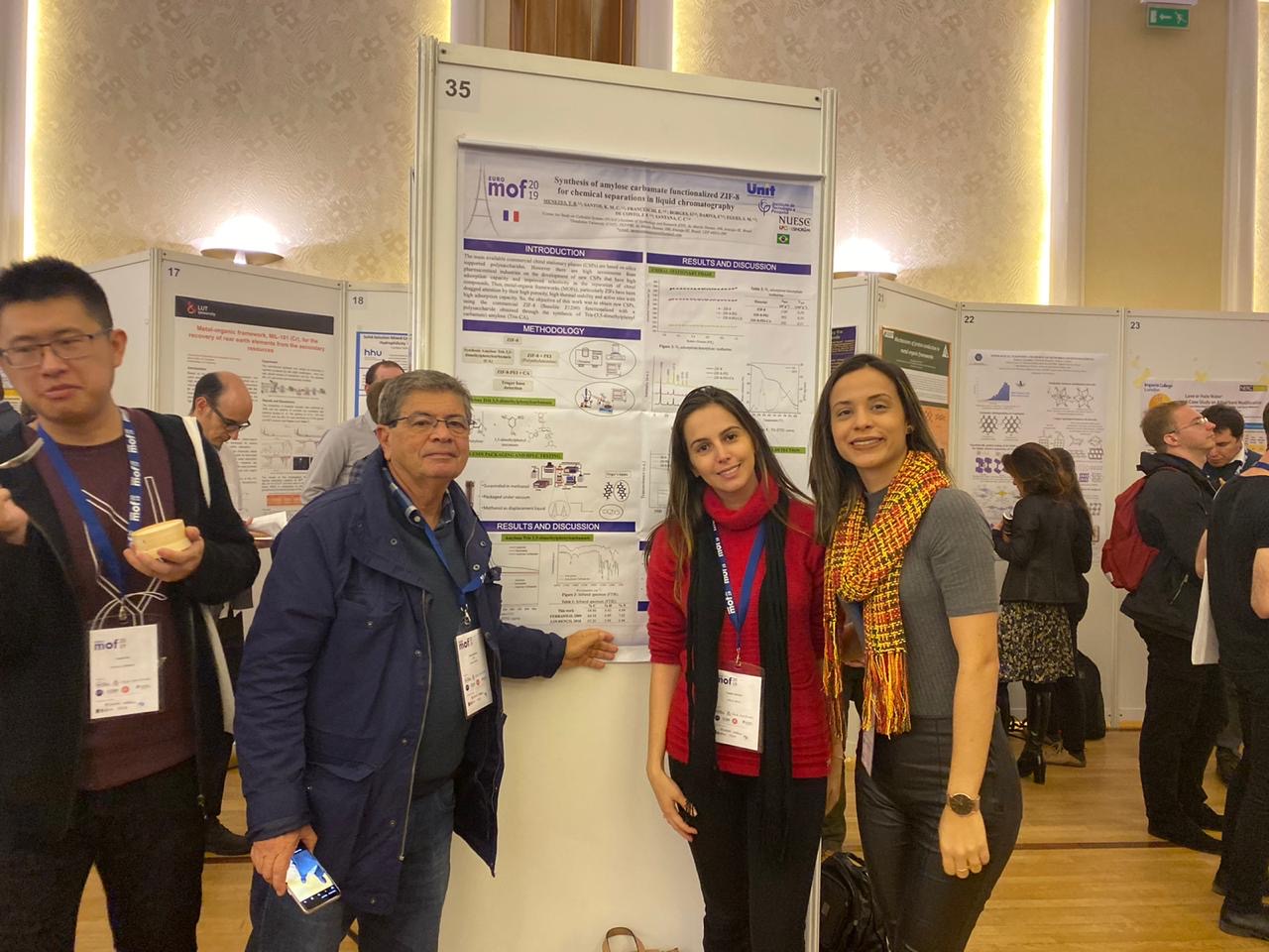 Discentes e professor do PEP apresentaram trabalhos no 3° International Conference on Metal Organic Frameworks, realizado em Paris