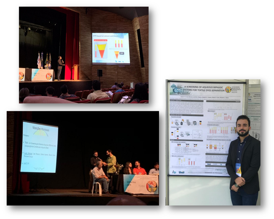 Discente do PEP recebe Menção Honrosa durante o X Congresso Brasileiro de Termodinâmica Aplicada (CBTermo)
