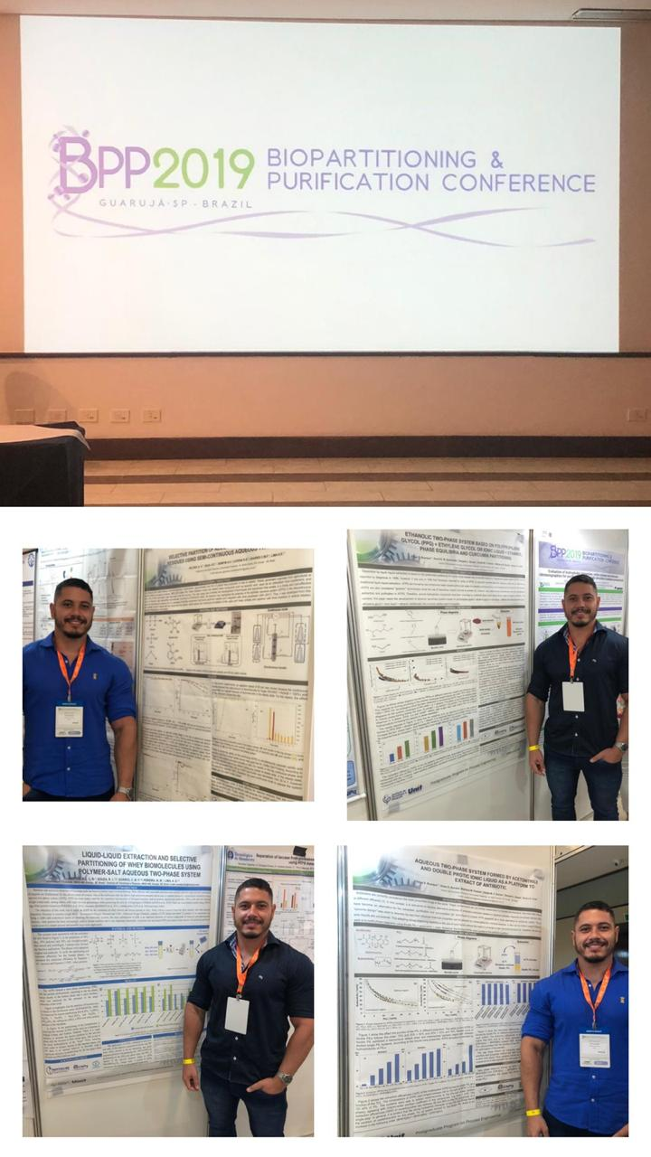 PEP marcou presença no Biopartitioning & Purification Conference (BPP2019) realizado no Guarujá – SP, recebendo menção honrosa