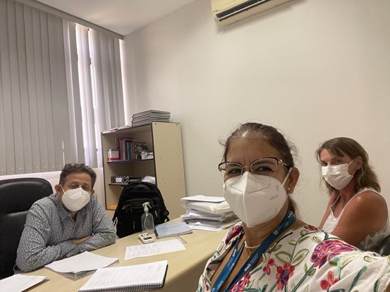 Pesquisadora da Universidade Estadual de Maringá visita o PEP.