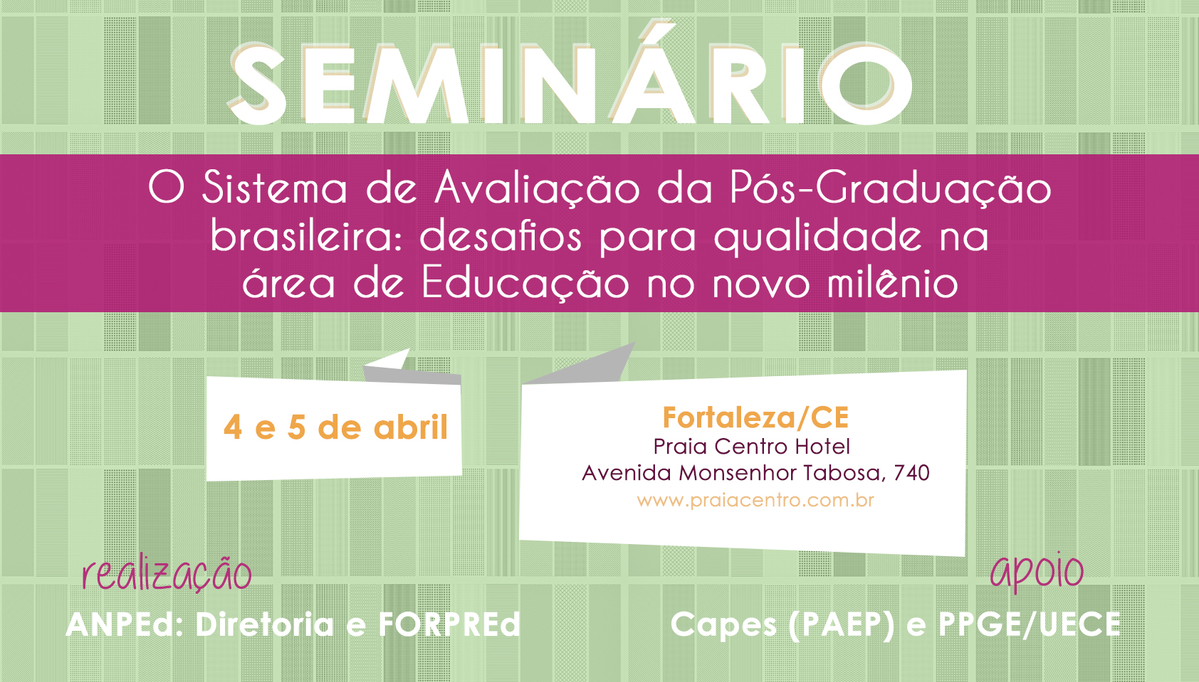 Coordenador do PPED/Unit participa do Fórum Nacional de Coordenadores de Programas de Pós-Graduação em Educação – FORPREd