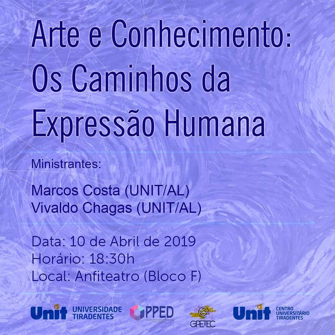 [:pt]Palestra: Arte e Conhecimento: os caminhos da expressão humana[:]