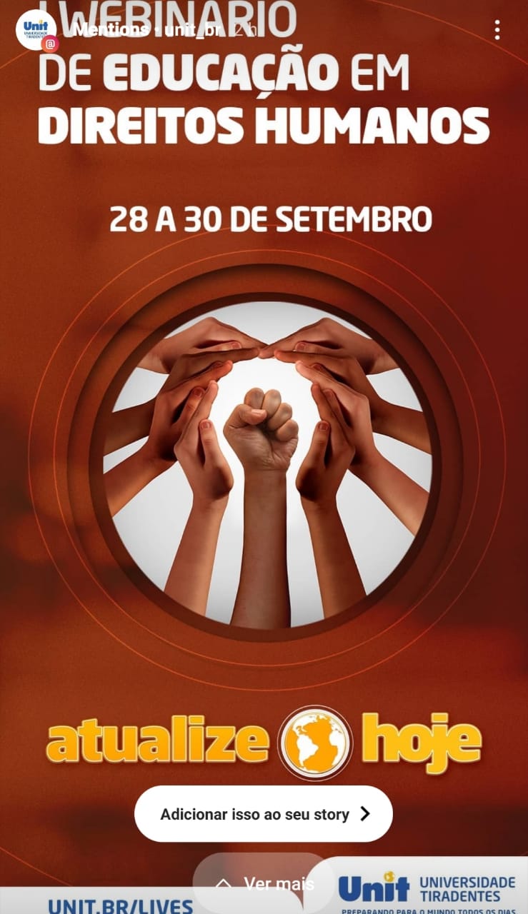 WEBINÁRIO EDUCAÇÃO EM DIREITOS HUMANOS