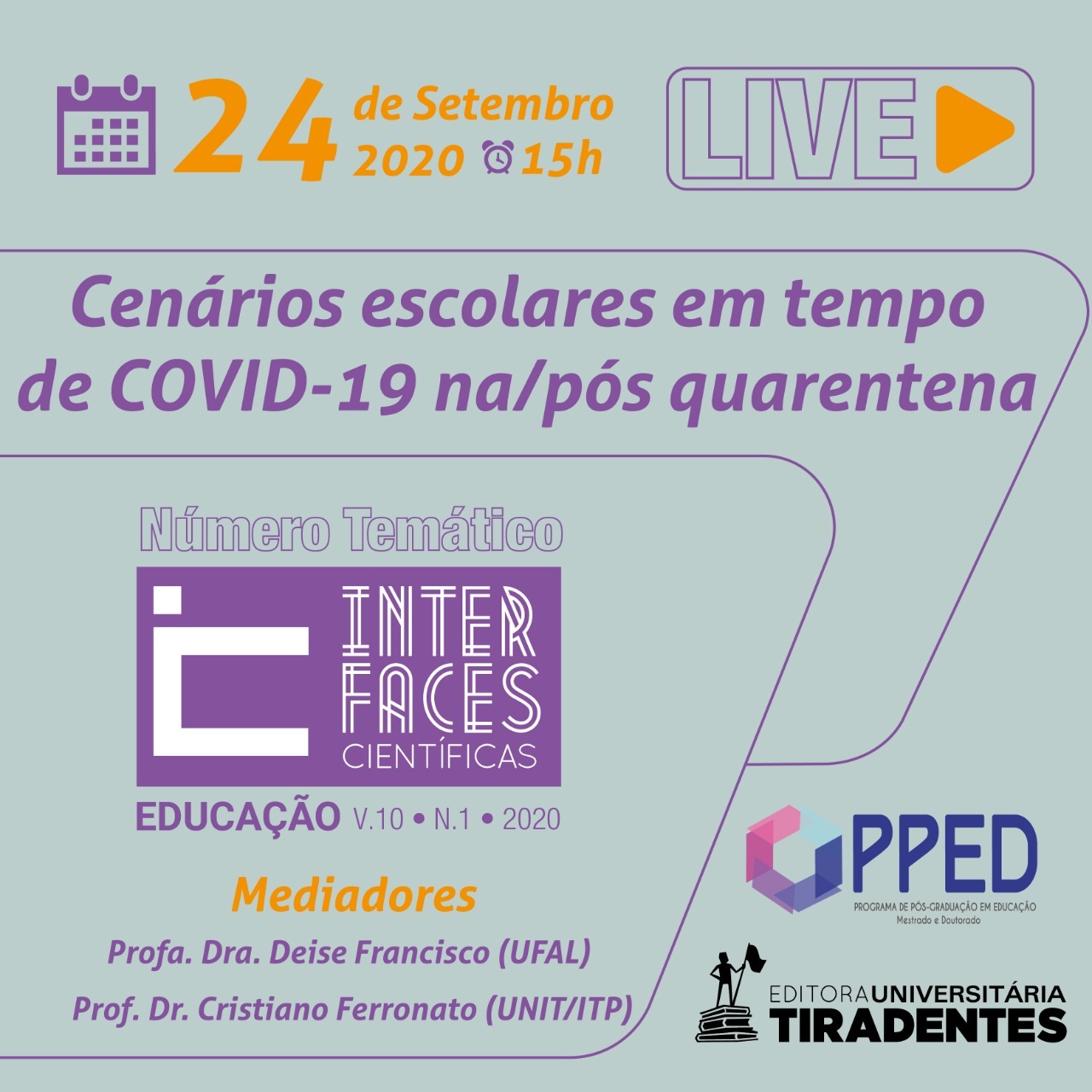 PPED e EDUNIT promovem live lançamento da Revista Interfaces