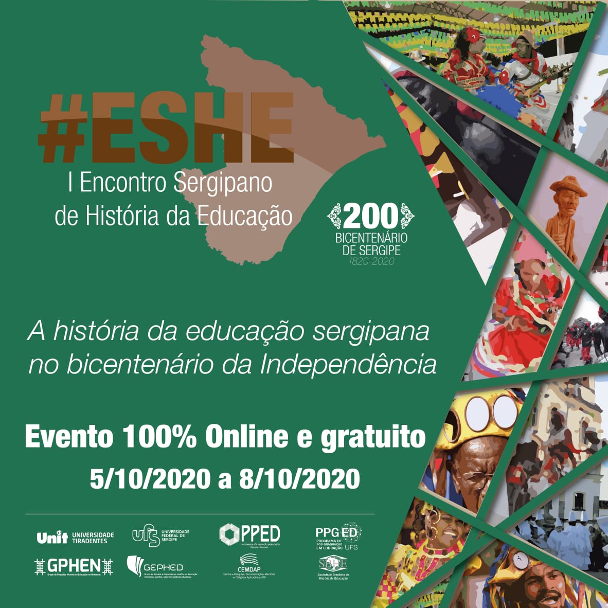 PPED/UNIT e  PPGED/UFS realizam o I Encontro Sergipano de História da Educação-ESHE