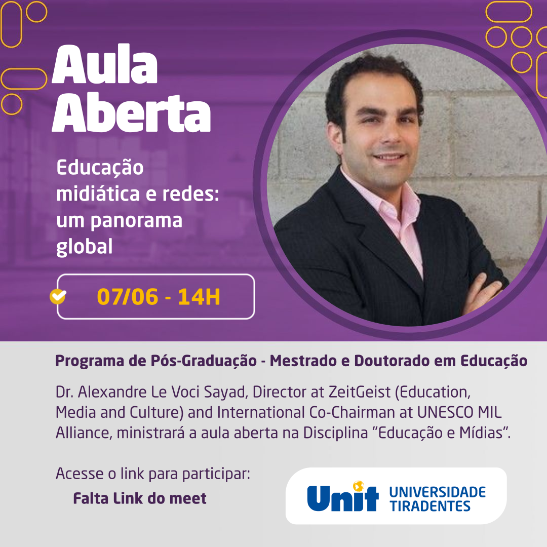 [:pt]AULA ABERTA: Educação Midiática e redes: um panorama global[:]