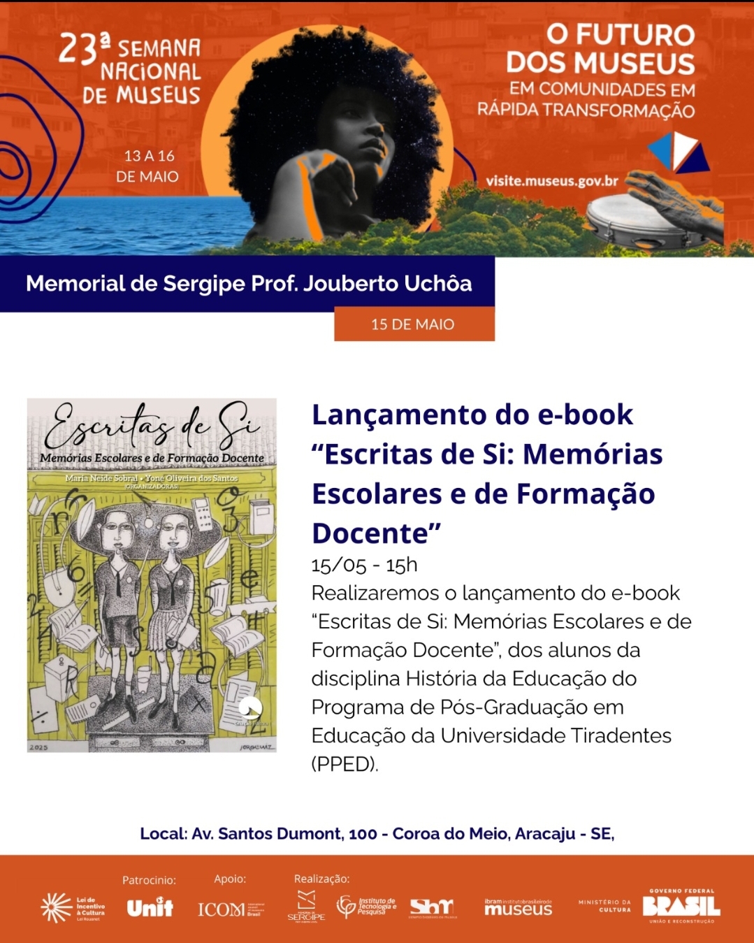 Lançamento do e-book “Escritas de si: Memórias escolares e de Formação Docente”