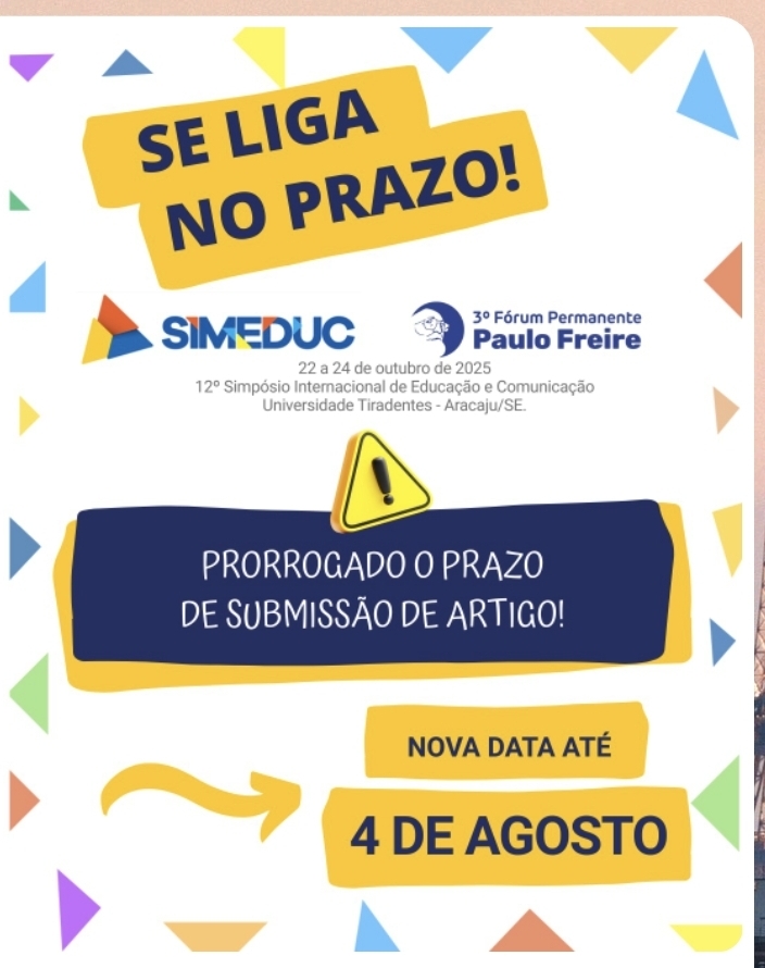 Prorrogado prazo de submissão de artigo no SIMEDUC 2025