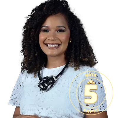 Foto da modelo da campanha