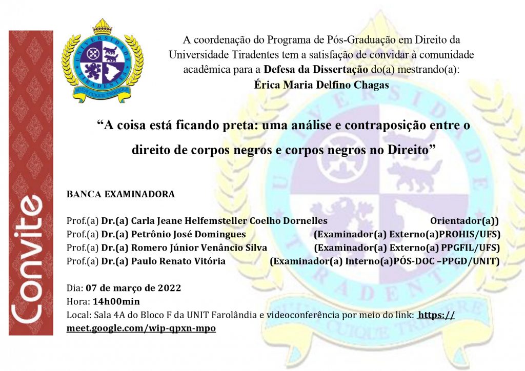 Defesa de Dissertação – Programa de Pós-Graduação em Direito – Mestrado em  Direito