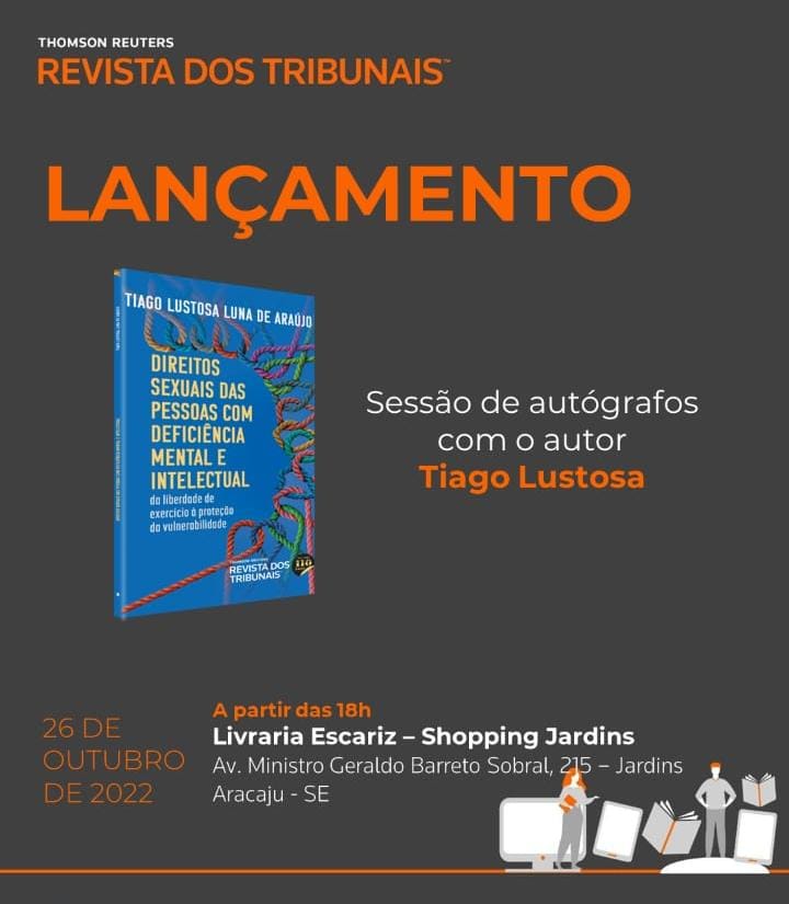 Lançamento do Livro “Direitos Sexuais das Pessoas com Deficiência Mental e Intelectual”