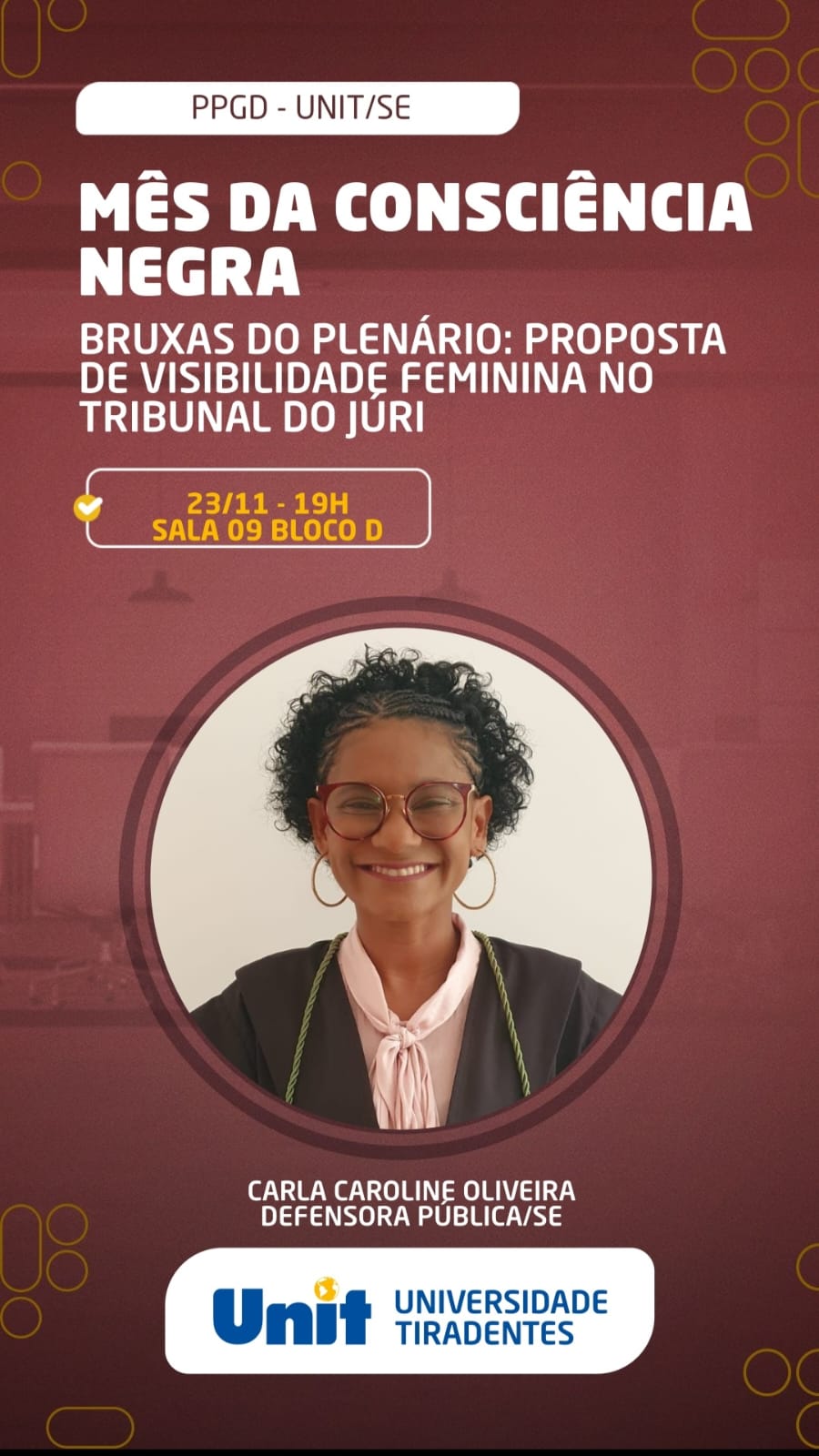 Palestra sobre Consciência Negra e lançamento do livro “Bruxas do Plenário”