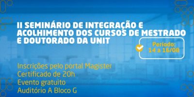 Aviso sobre reunião de discentes com o PPGD no Seminário de Integração e Acolhimento