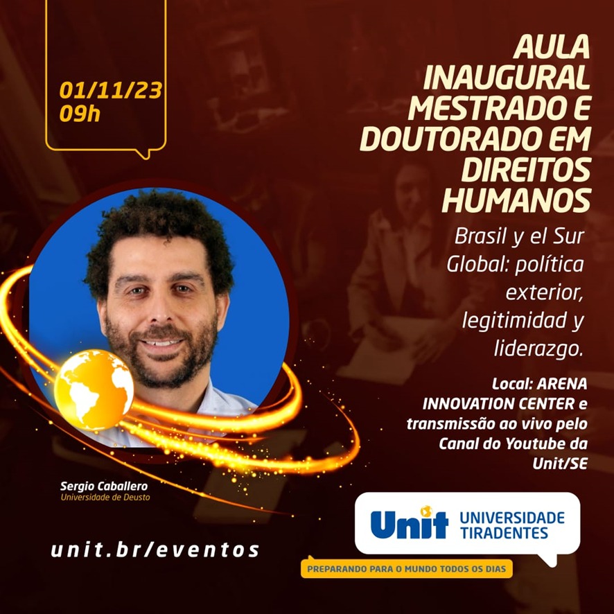 Aula Inaugural 2023.2 com o Professor convidado Dr. Sergio Caballero (Deusto)