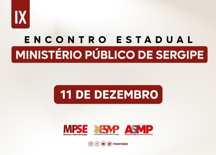 Convite: IX Encontro Estadual do Ministério Público de Sergipe