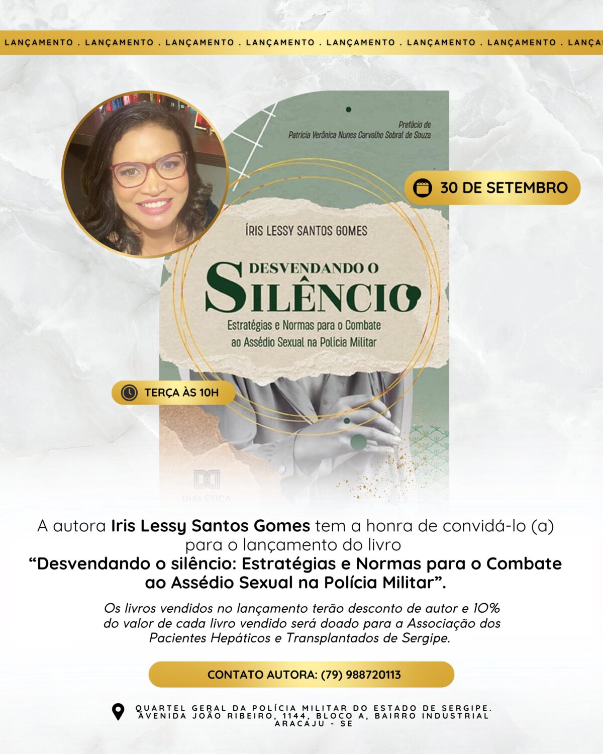 Lançamento do livro “Desvendando o Silêncio: Estratégias e Normas para o Combate ao Assédio Sexual na Polícia Militar”