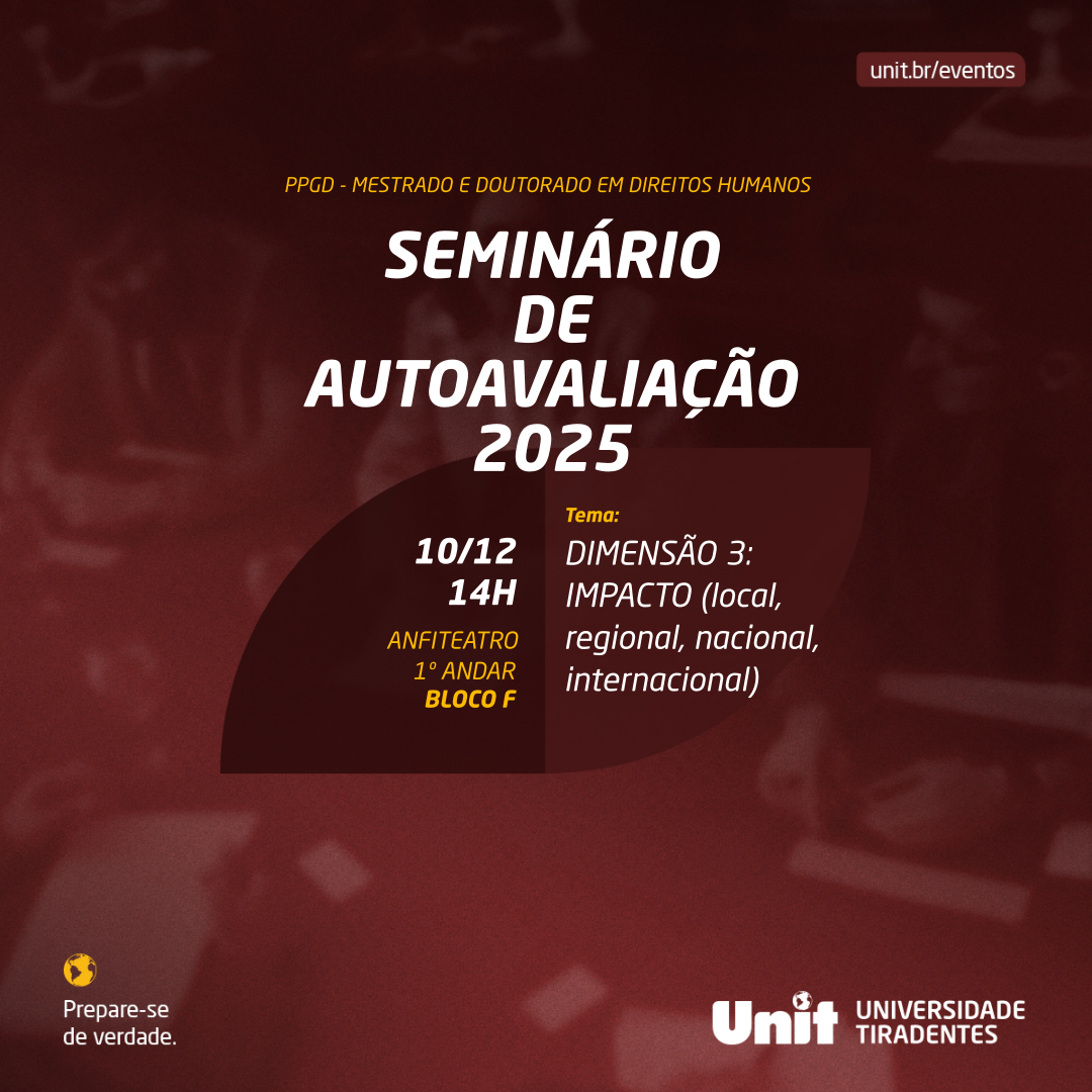 Convite: Seminário de Autoavaliação 2025 do PPGD