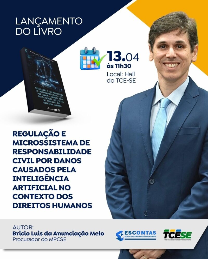 Lançamento de livro aborda responsabilidade civil por danos causados pela IA no contexto dos direitos humanos