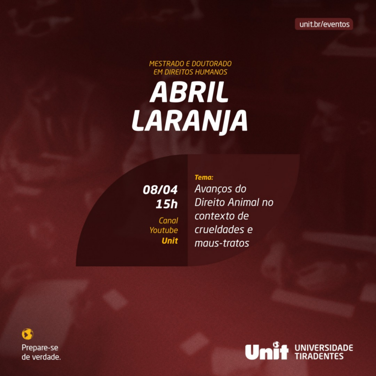 PPGD CONVIDA: Abril Laranja: avanços do Direito Animal no contexto de crueldades e maus-tratos aos seres não humanos