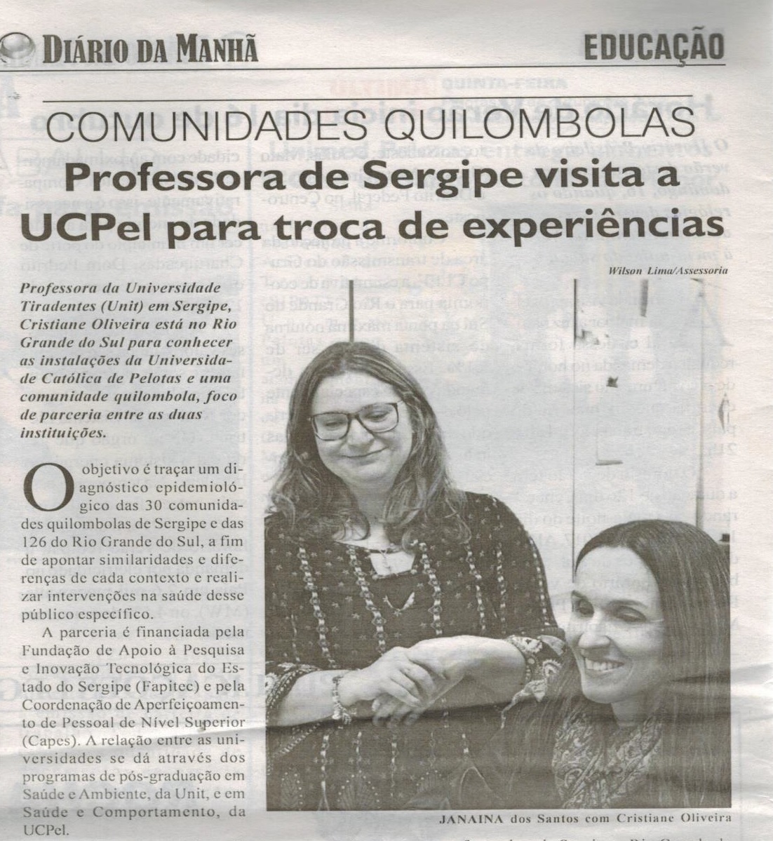 Programa de mobilidade acadêmica PSA/UNIT-UCPel-Unesp Araraquara em plena atividade