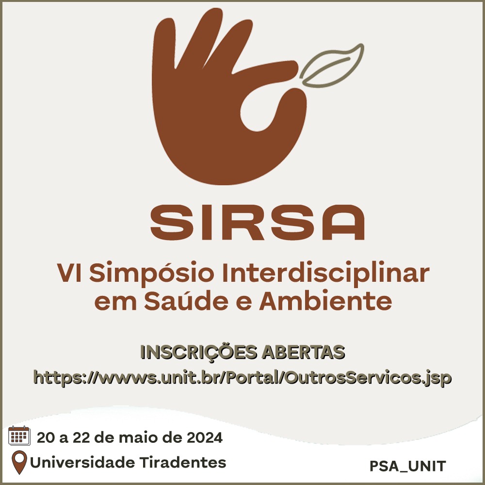 Participe do VI Simpósio Interdisciplinar em Saúde e Ambiente!